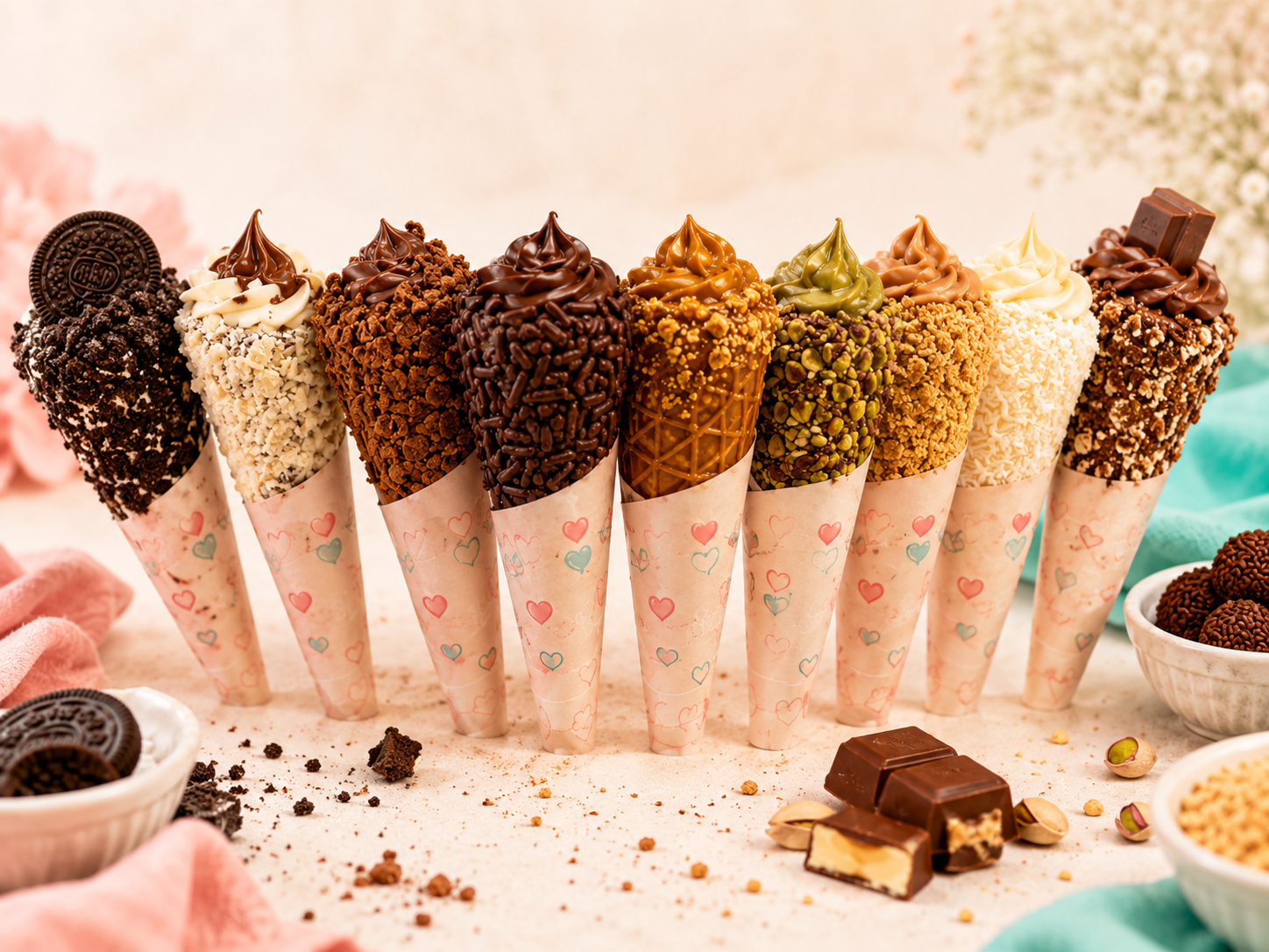 Cones trufados gourmet da Caseirinhos da Dai